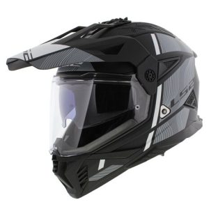 1733836918 2099651397 Ls2 Mx702 Pioneer Ii Adventure Helmet Hill Matt Black White 1.jpg