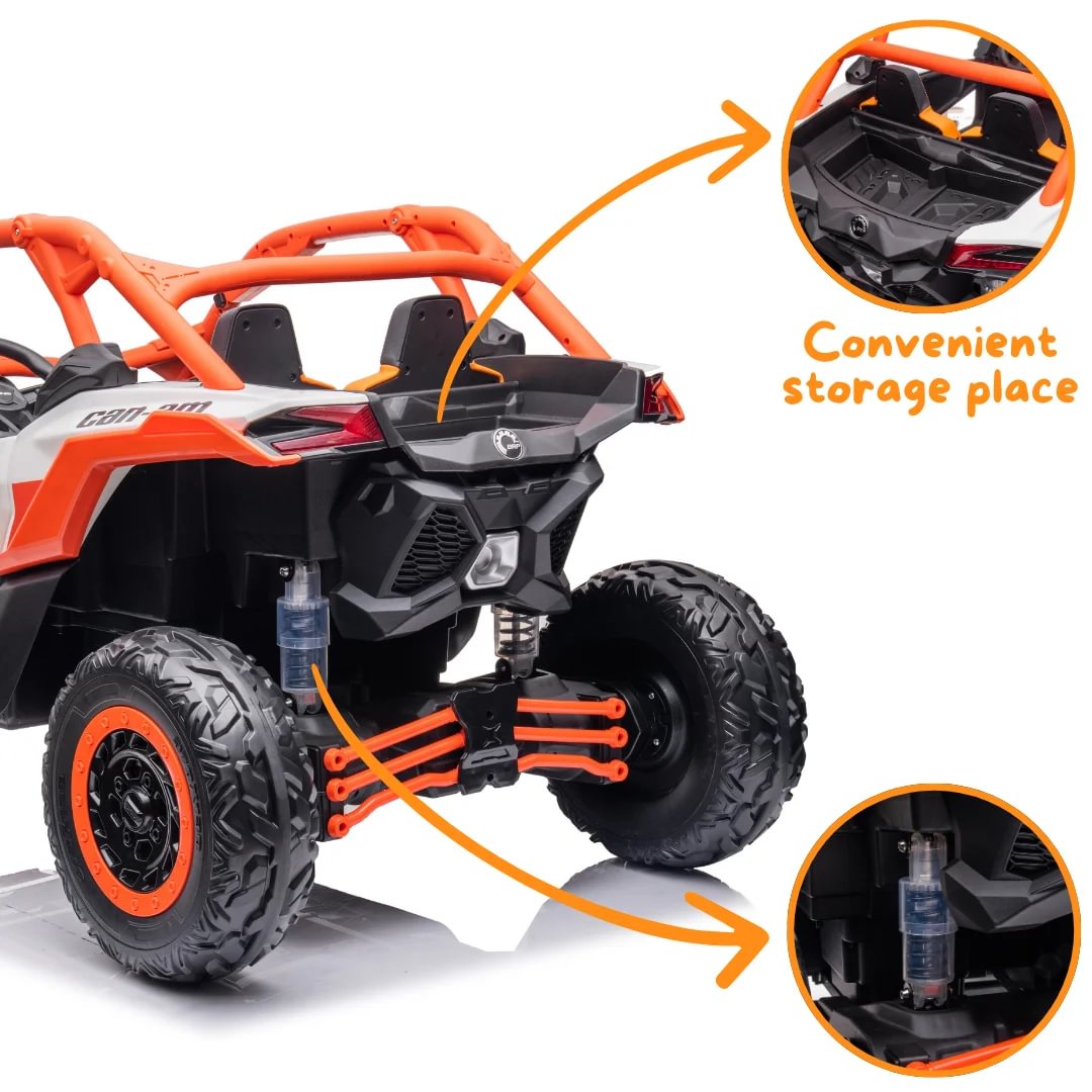 1753883525 5100471 Can Am Maverick X3 Kids Car 24v Orange 8.jpg 1753883525 5100471 Can Am Maverick X3 Kids Car 24v Orange 8.jpg