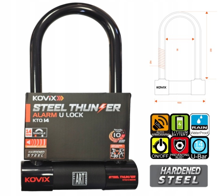 1778415181 Klodka U Lock Z Alarmem Kovix Ktq14 98 230 Czarna Blokada Lancuch.jpg