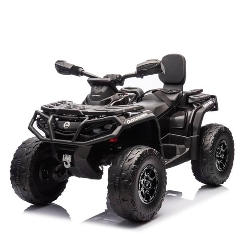 טרקטורון אאוטלנדר שני מקומות לילדים 24V חדש דגם 2026 CAN AM OUTLANDER צבע שחור