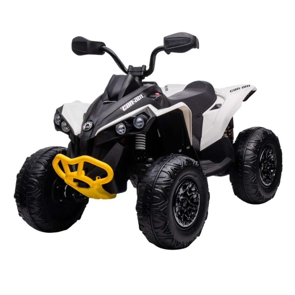 טרקטורון חשמלי לילדים CAN AM RENEGEDE מקורי !! 24V דגם מפואר צבע לבן